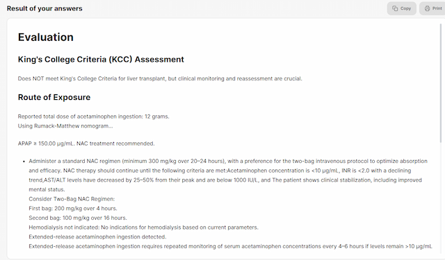 Acetaminophen Toxicity Calculator: A handy Tool for Healthcare Professionals