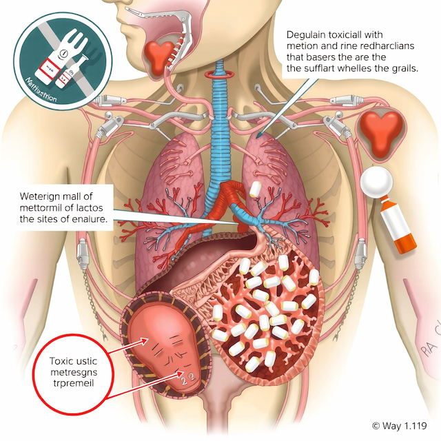 [Voluntary self-poisoning with metformin and antiretroviral therapy drugs].