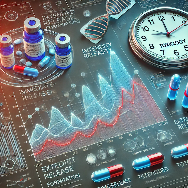 Comparison of toxicity profiles for immediate-release (APAP-IR) and extended-release (APAP-ER) acetaminophen formulations, illustrating similar pharmacokinetics and hepatic biomarker responses in overdose scenarios. Based on a 2025 study using the DILIsym quantitative systems toxicology platform