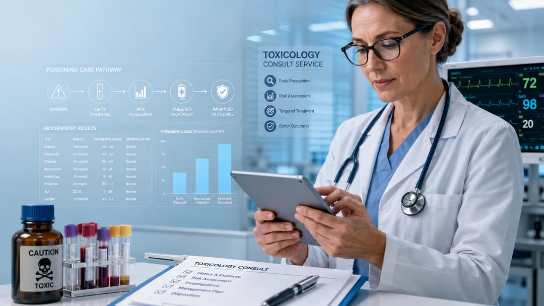 Toxicologist reviews poisoning research data to improve diagnosis, risk assessment and treatment decisions